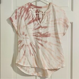 Lucky Brand Tie-Dye Cotton Top